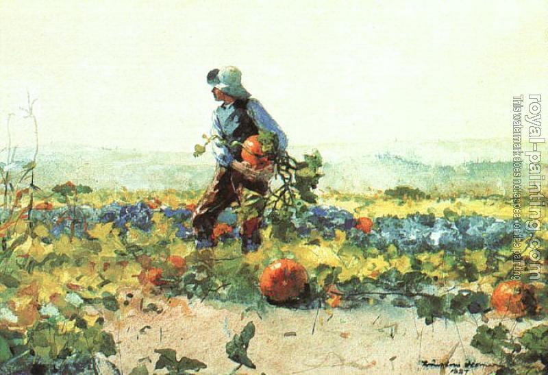 Winslow Homer : For to be a Farmer's Boy